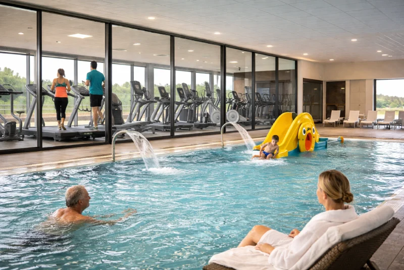 Piscine chauffée et espace fitness